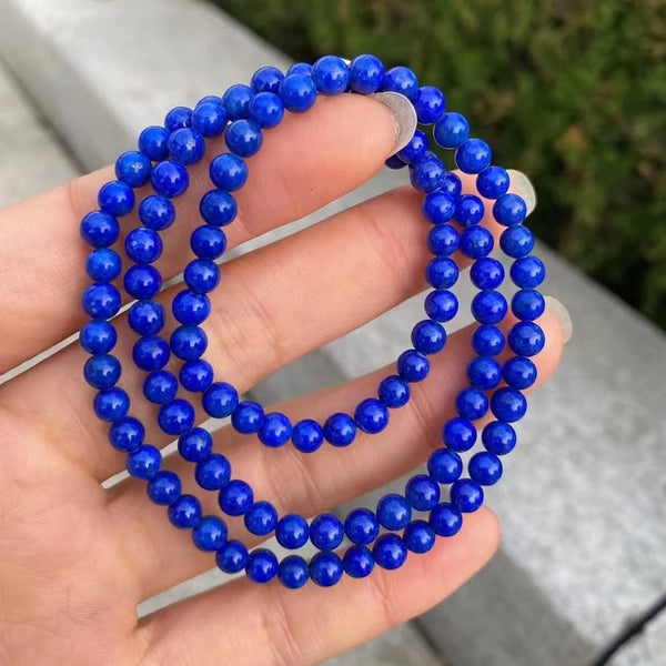 Blue Lapis Lazuli Wrap Bracelet-ToShay.org