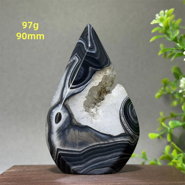 Black Striped Agate Torch-ToShay.org