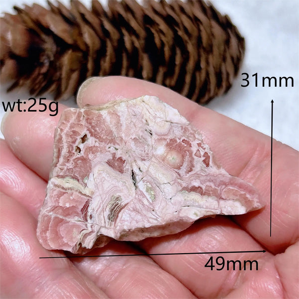 Pink Rhodochrosite Slice-ToShay.org