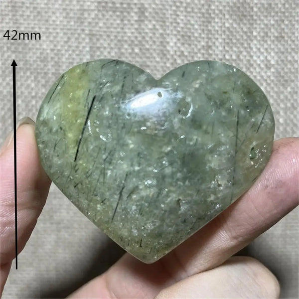 Green Grape Prehnite Hearts-ToShay.org