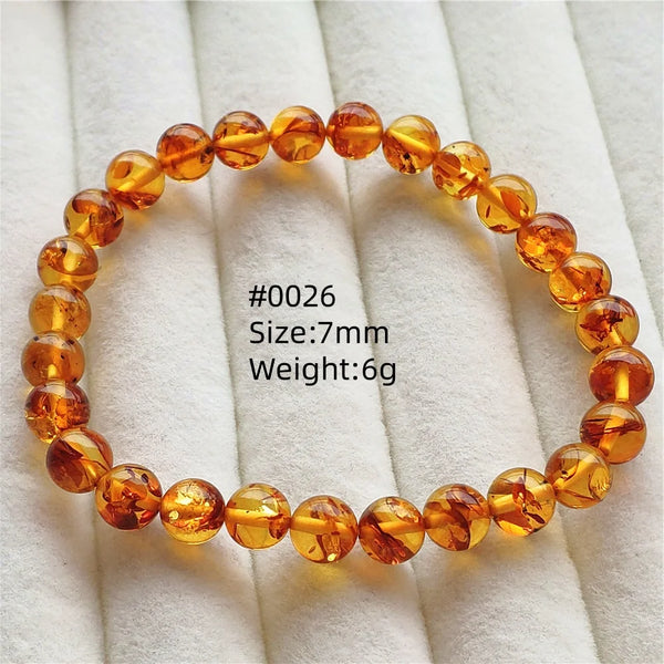 Yellow Amber Bead Bracelet-ToShay.org