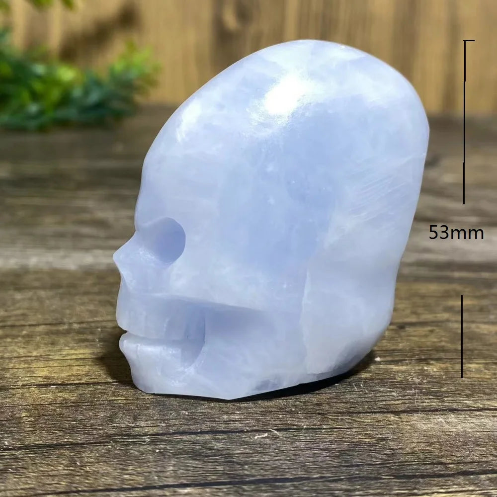 Blue Crystal Quartz Skull-ToShay.org