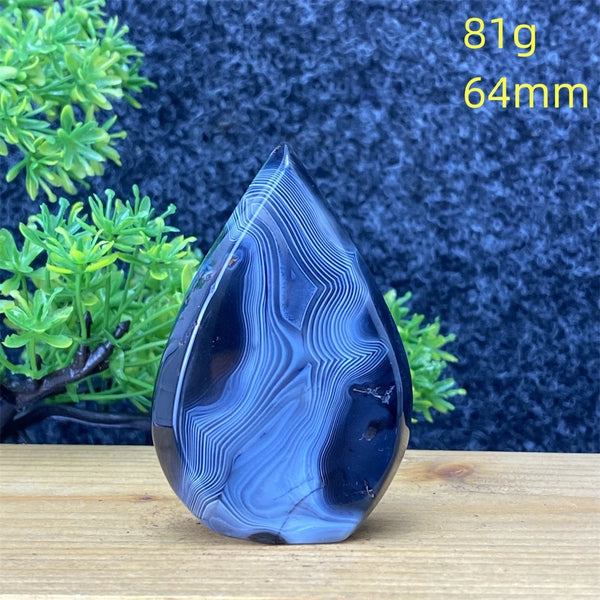 Black Silk Agate Torch-ToShay.org