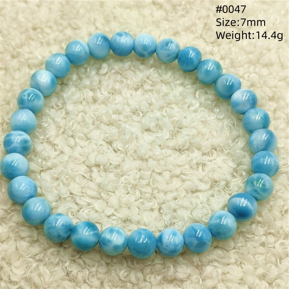 Blue Larimar Bead Bracelet-ToShay.org