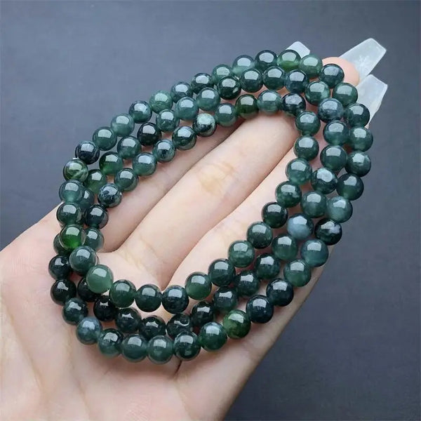 Blue Jadeite Wrap Bracelet-ToShay.org