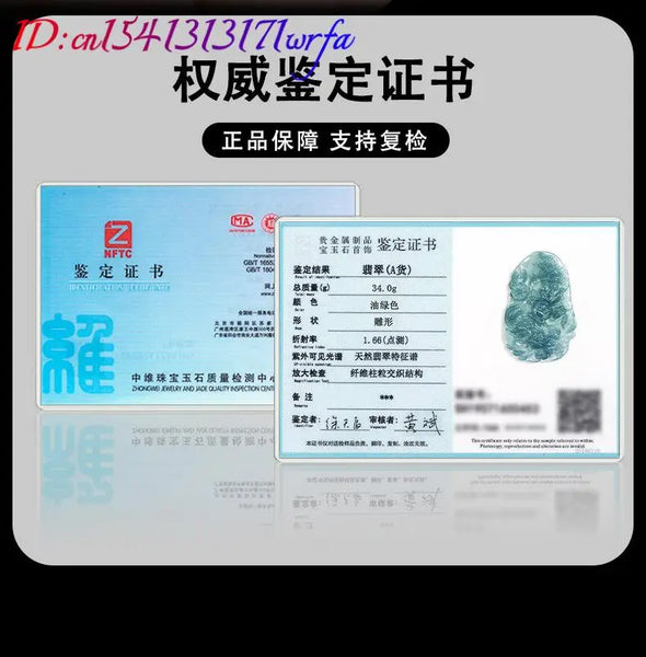 Blue Jadeite Dragon Pendant-ToShay.org