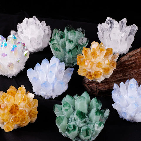 Mixed Quartz Crystal Clusters-ToShay.org