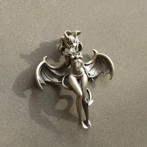 Silver Demon Pendant-ToShay.org