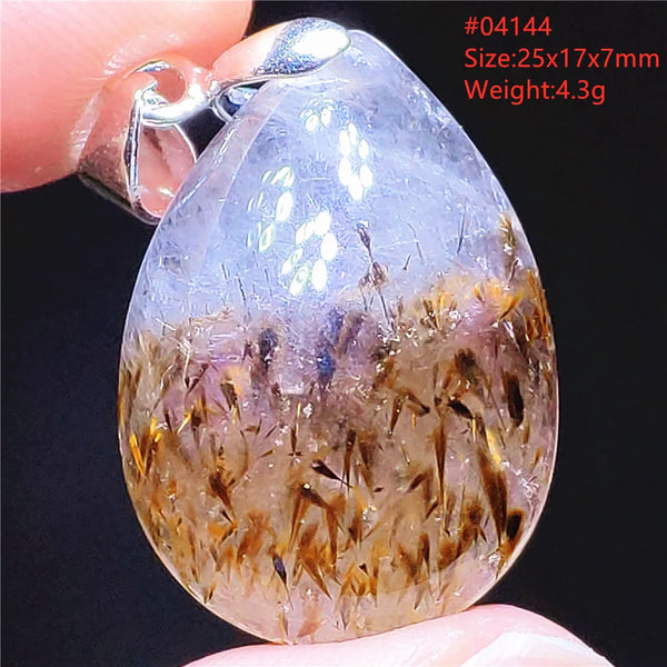 Gold Rutilated Pendant-ToShay.org