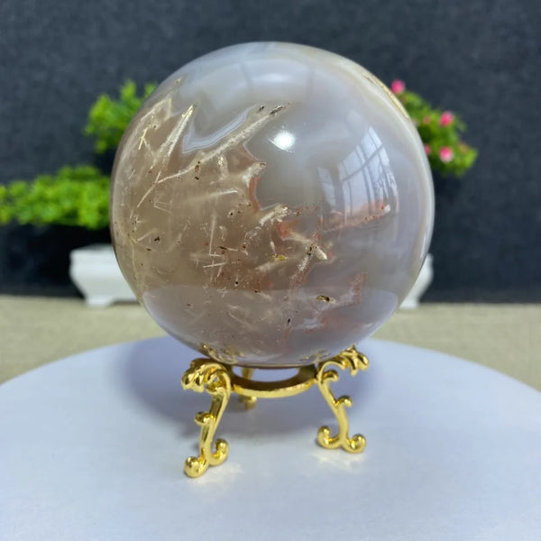 White Hair Agate Ball-ToShay.org
