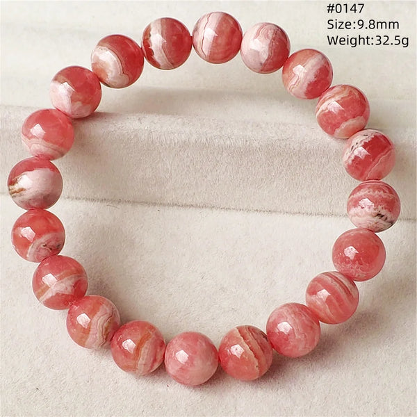 Red Rhodochrosite Bracelet-ToShay.org