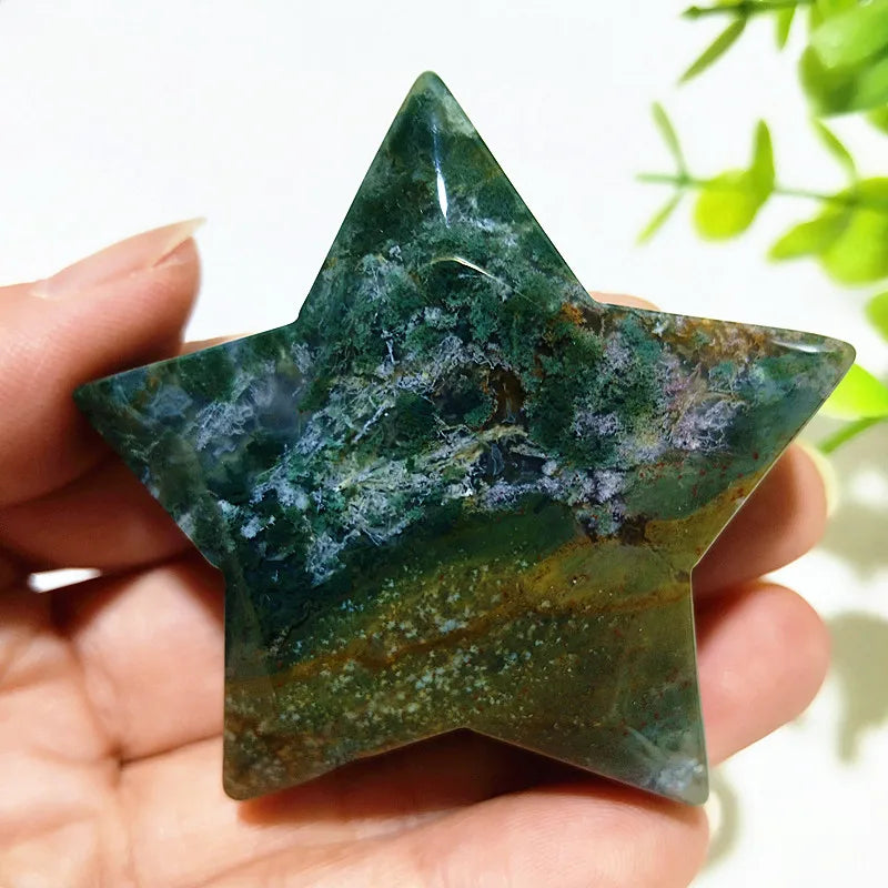 Green Moss Agate Star-ToShay.org