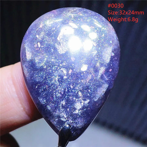 Blue Blood Red Lolite Pendant-ToShay.org