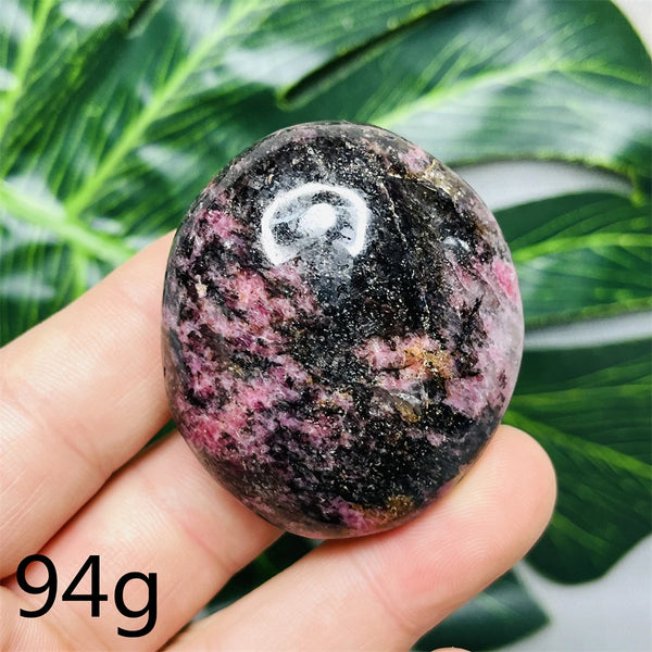 Pink Rhodonite Palmstone-ToShay.org