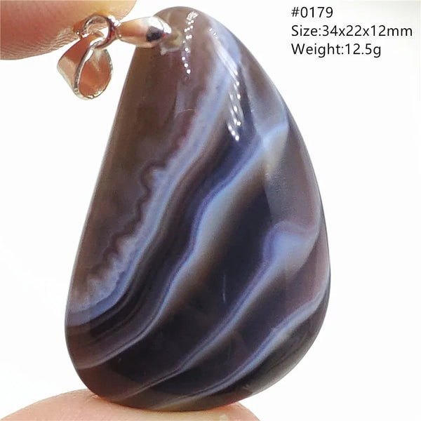Grey Lace Agate Pendant-ToShay.org