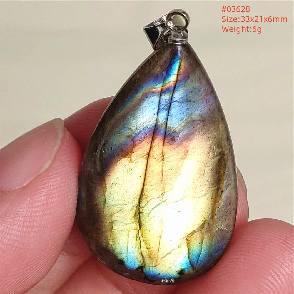 Blue Purple Labradorite Pendant-ToShay.org