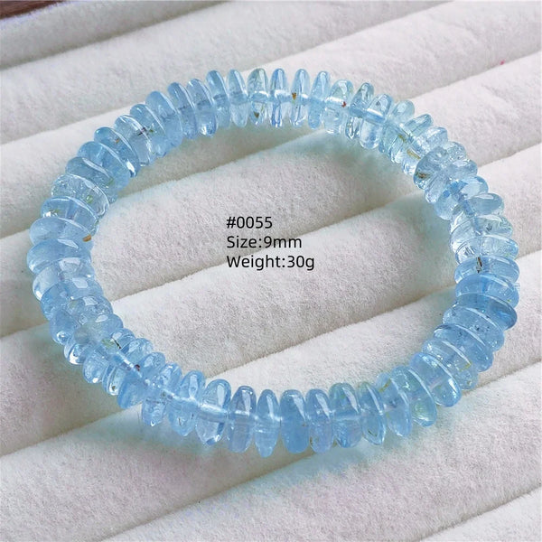 Blue Topaz Abacus Bead Bracelet-ToShay.org