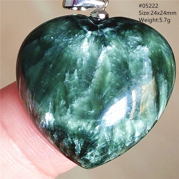 Green Seraphinite Pendant-ToShay.org