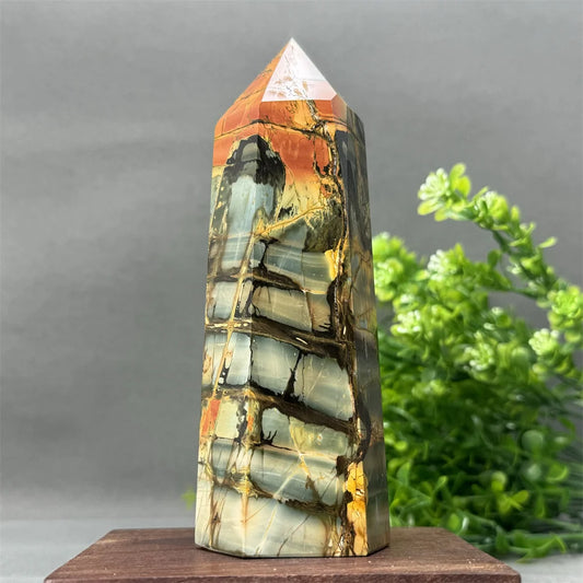 Red Turquoise Hex Wand-ToShay.org