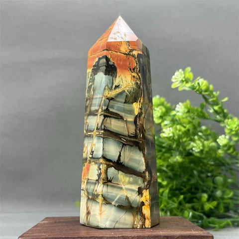 Red Turquoise Hex Wand-ToShay.org
