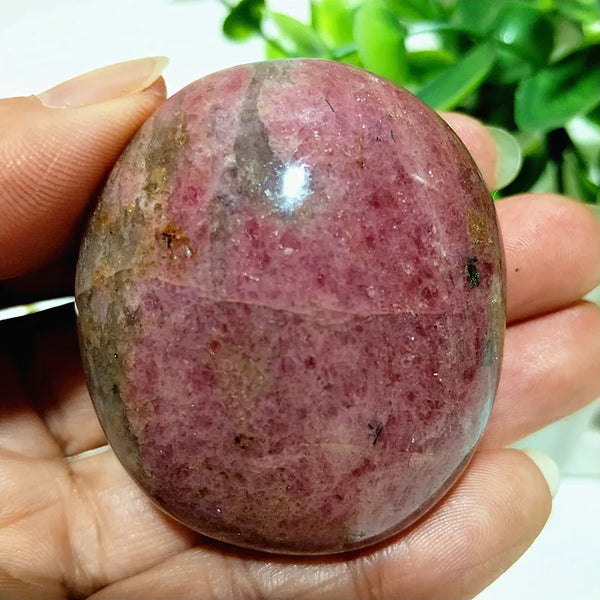 Pink Rosestone Palm Stone-ToShay.org