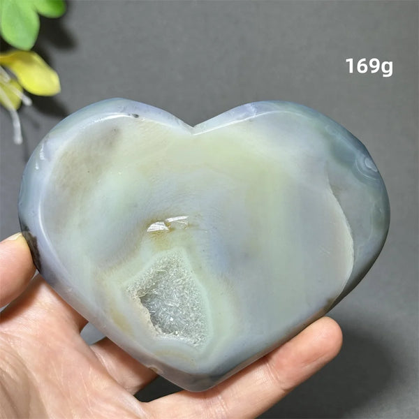 Purple Agate Geode Heart-ToShay.org