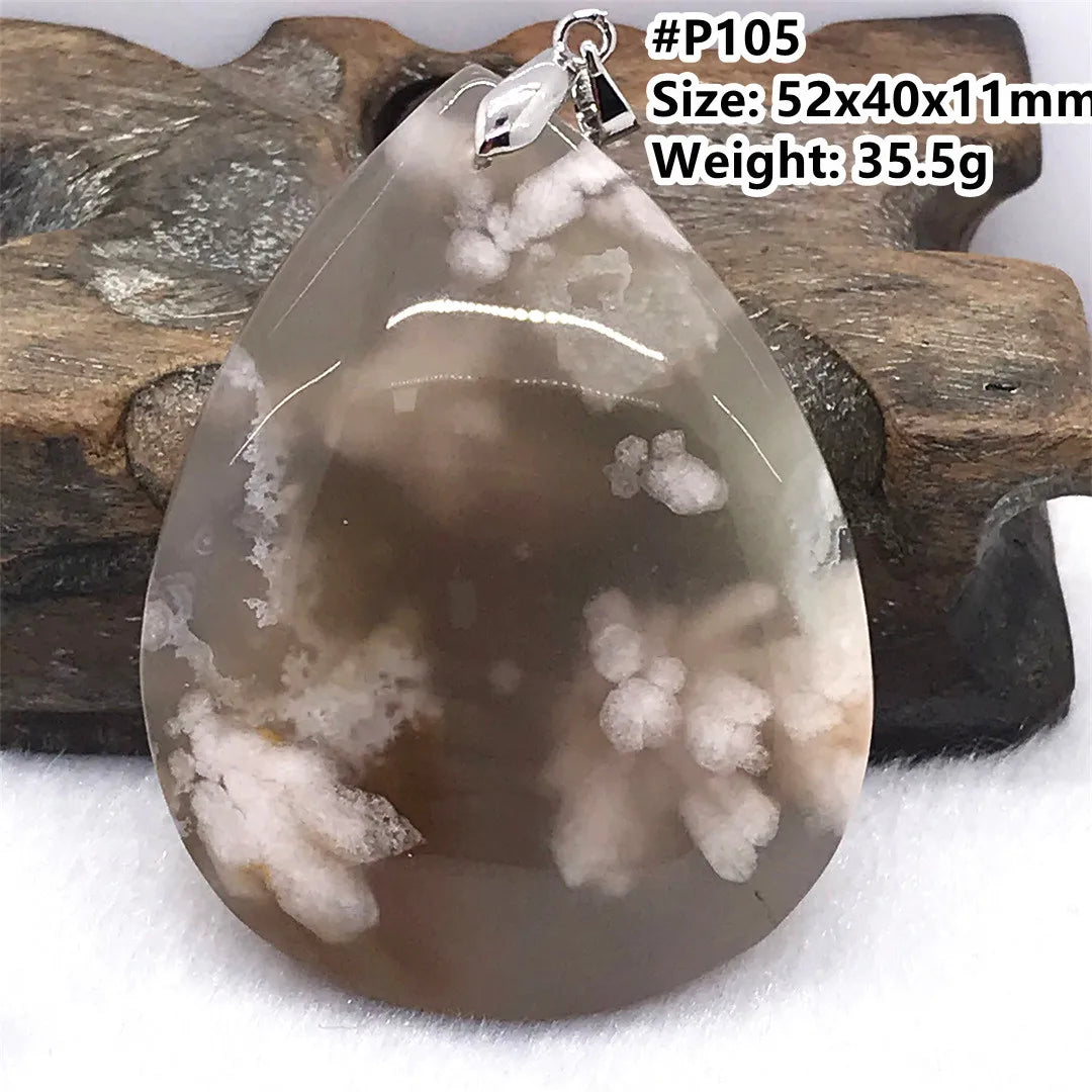 Pink Cherry Agate Pendant-ToShay.org