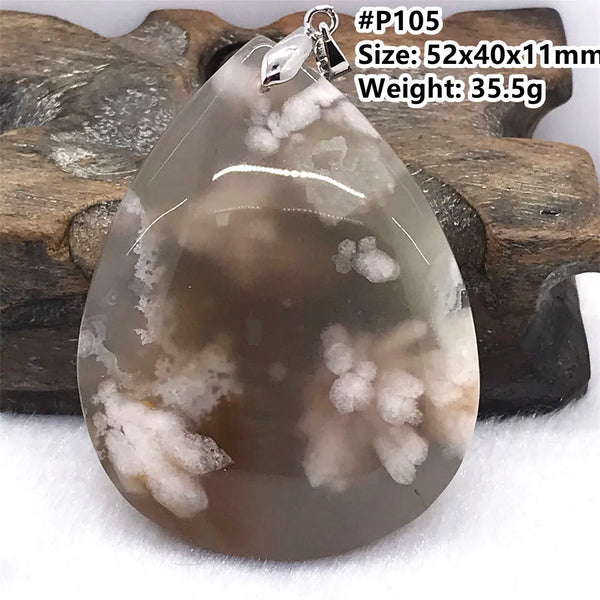 Pink Cherry Agate Pendant-ToShay.org
