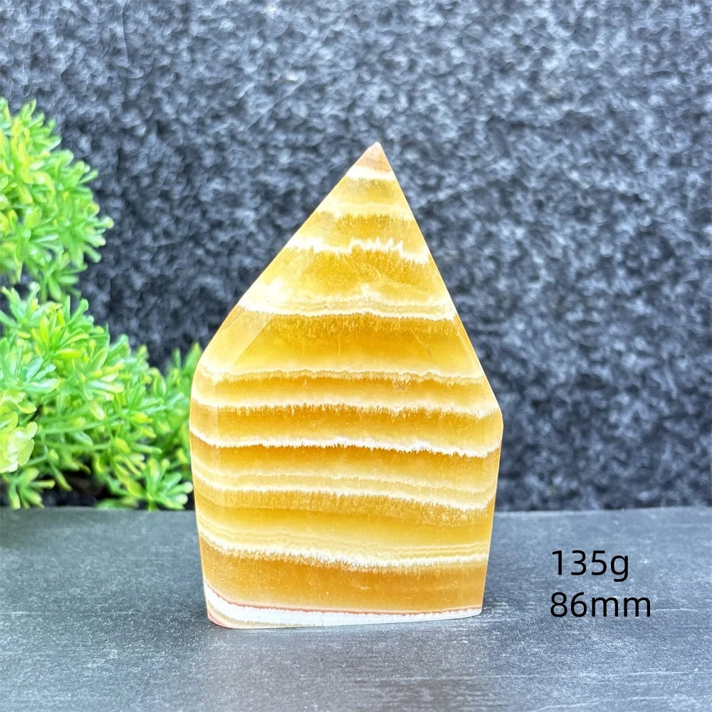 Yellow Striped Crystal Tower-ToShay.org