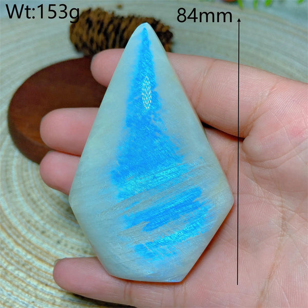 Blue Flash Moonstone Diamond-ToShay.org