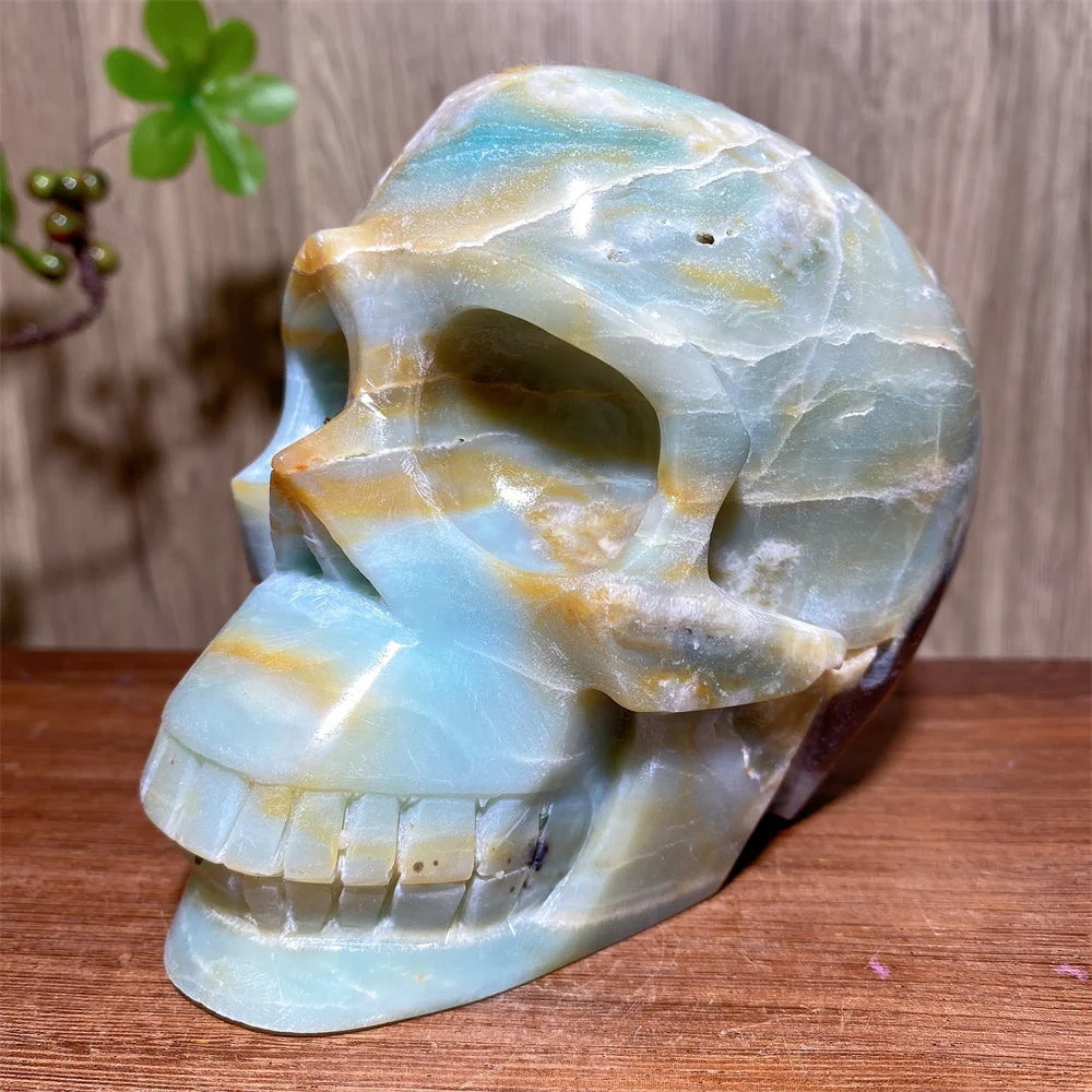 Blue Calcite Skull-ToShay.org