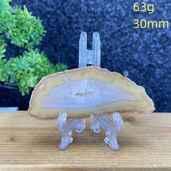 White Agate Geode Slices-ToShay.org