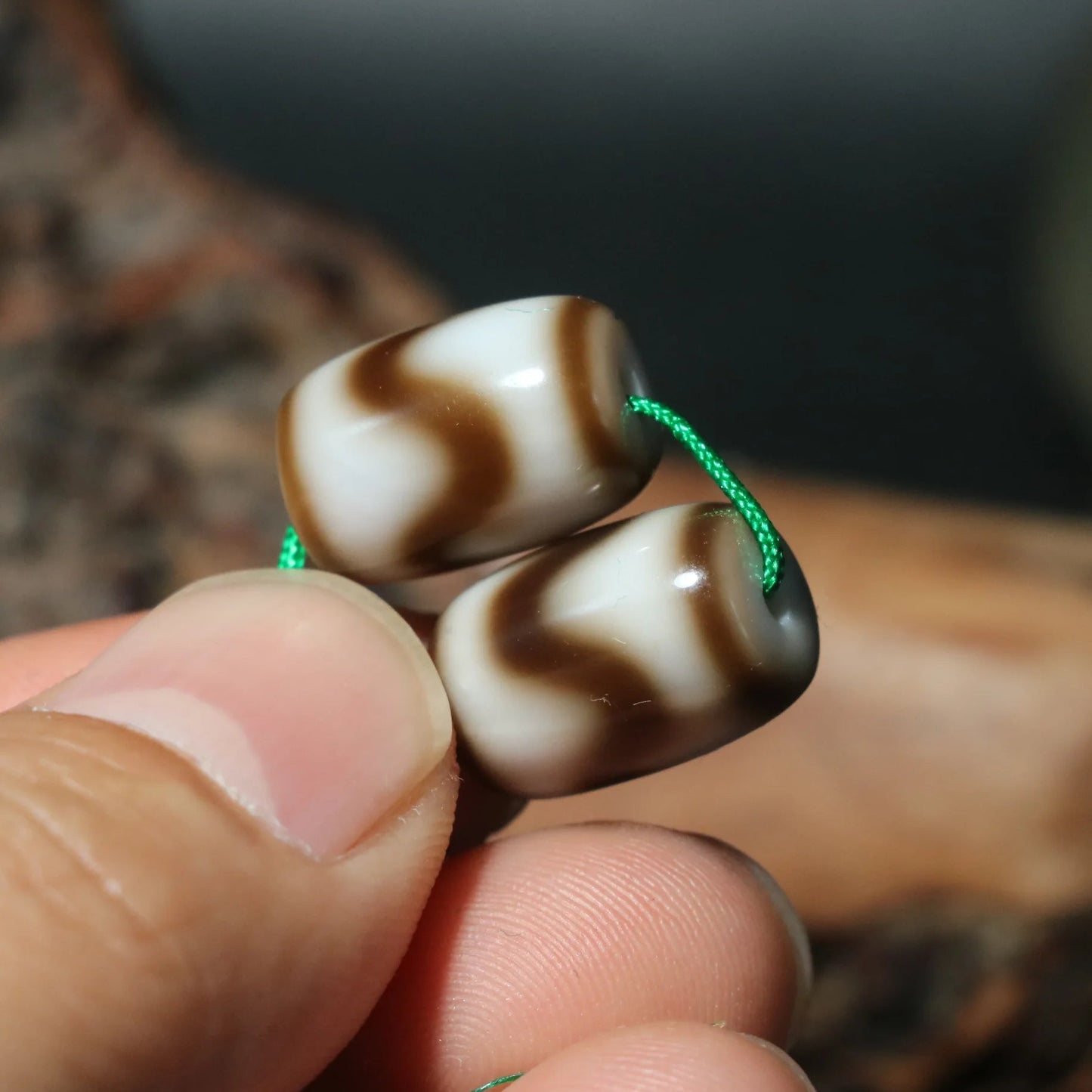 Tibetan Agate Dzi Bead-ToShay.org