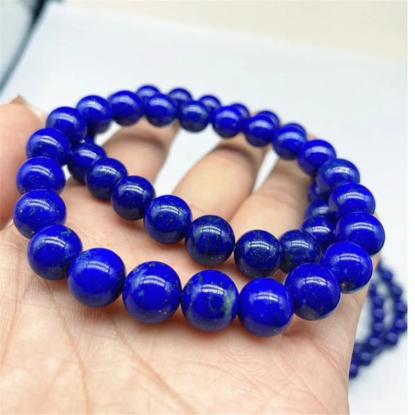 Blue Lapis Lazuli Bead Bracelet-ToShay.org