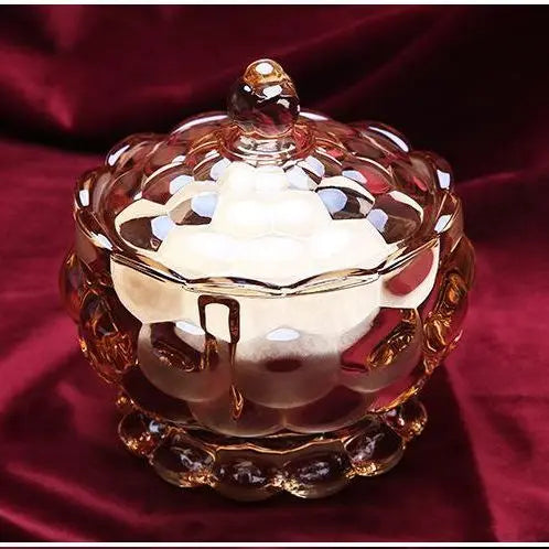 Crystal Glass Candy Jar-ToShay.org