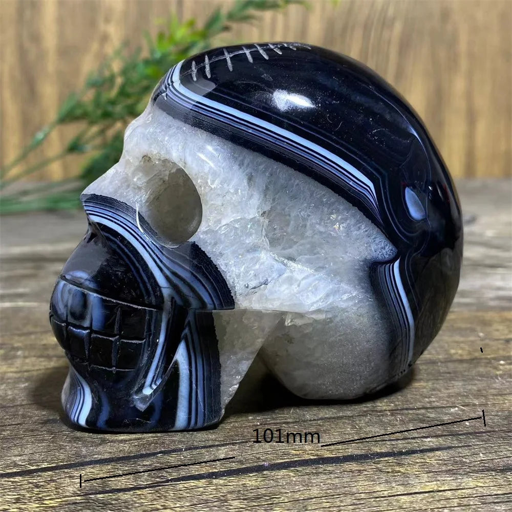 Black Agate Skull-ToShay.org