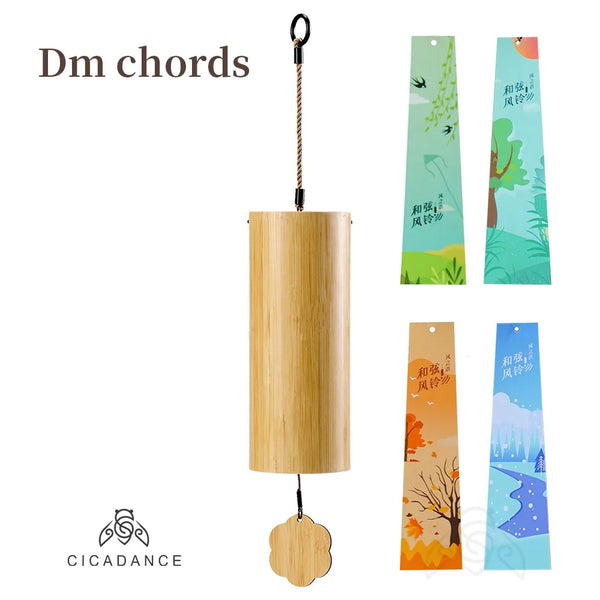 Bamboo Chord Wind Chimes-ToShay.org