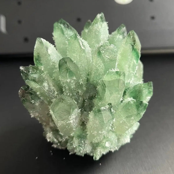 Green Quartz Crystal Cluster-ToShay.org