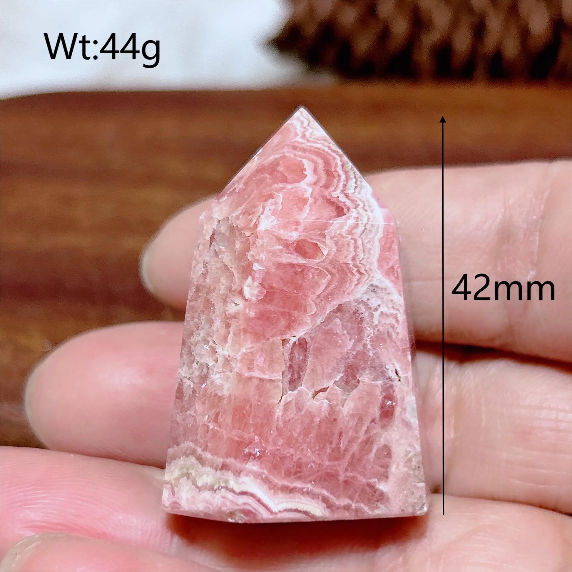 Pink Rhodochrosite Point-ToShay.org