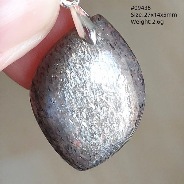 Black Moonstone Sunstone Pendant-ToShay.org