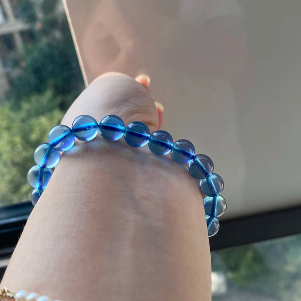 Blue Aquamarine Bracelet-ToShay.org