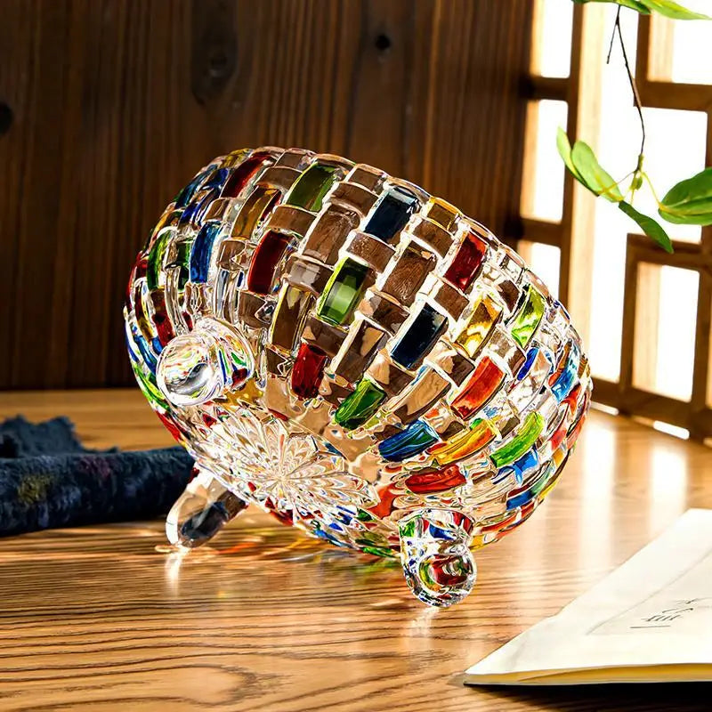 Crystal Glass Candy Jar-ToShay.org