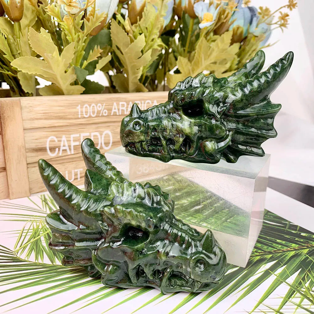 Green Jade Dragon Head-ToShay.org
