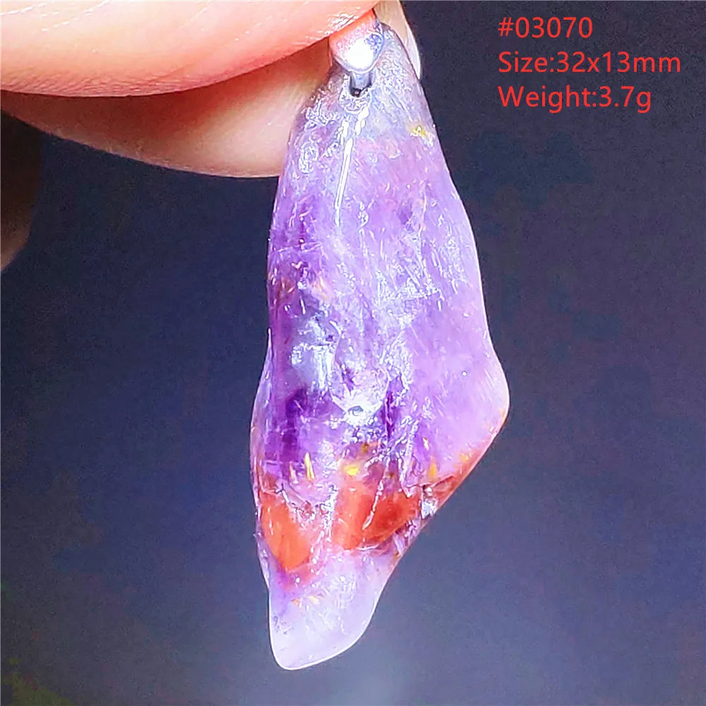 Purple Cacoxenite Auralite Pendant-ToShay.org