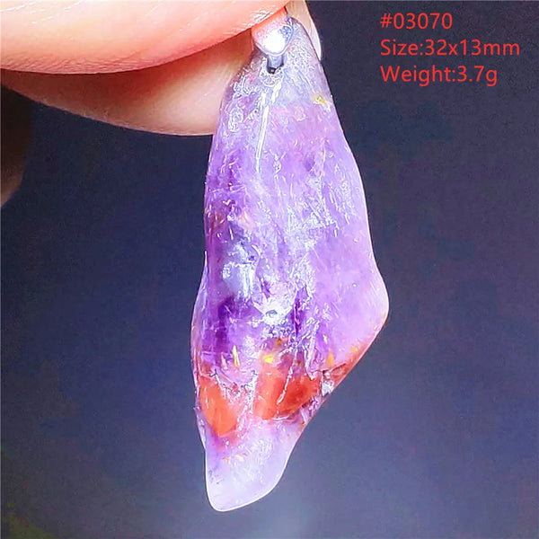 Purple Cacoxenite Auralite Pendant-ToShay.org