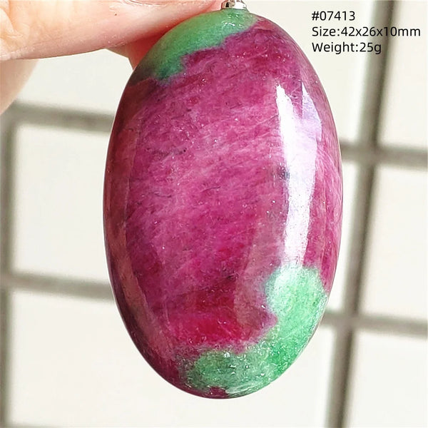 Red Ruby Zoisite Pendant-ToShay.org