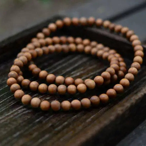 Brown Sandalwood Bead Mala-ToShay.org