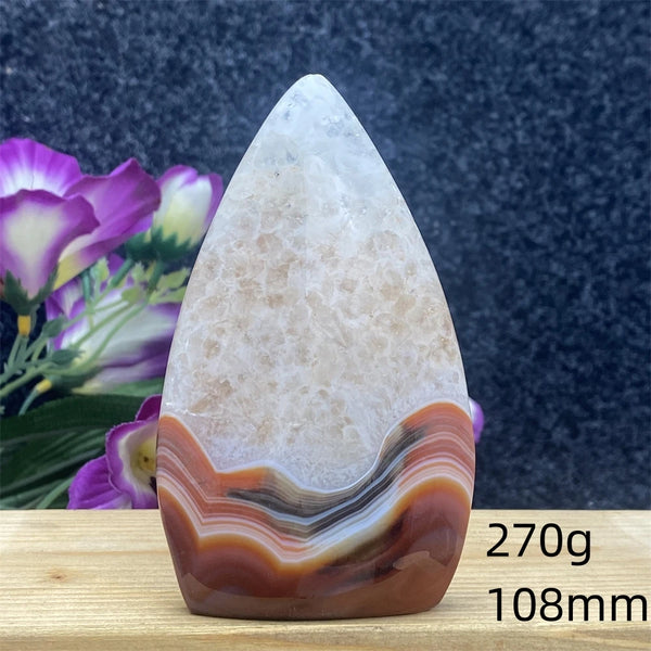 Red Lace Agate Flame-ToShay.org