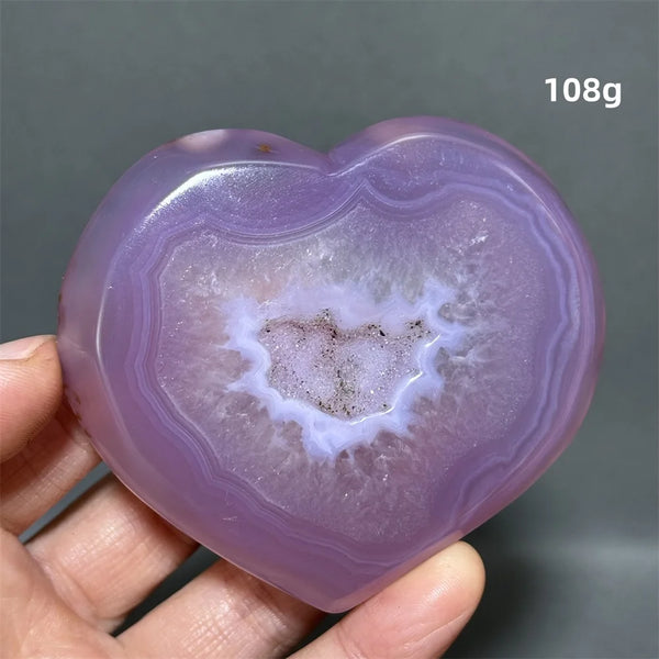 Purple Agate Heart-ToShay.org