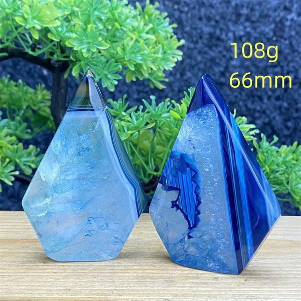 Blue Agate Torch-ToShay.org